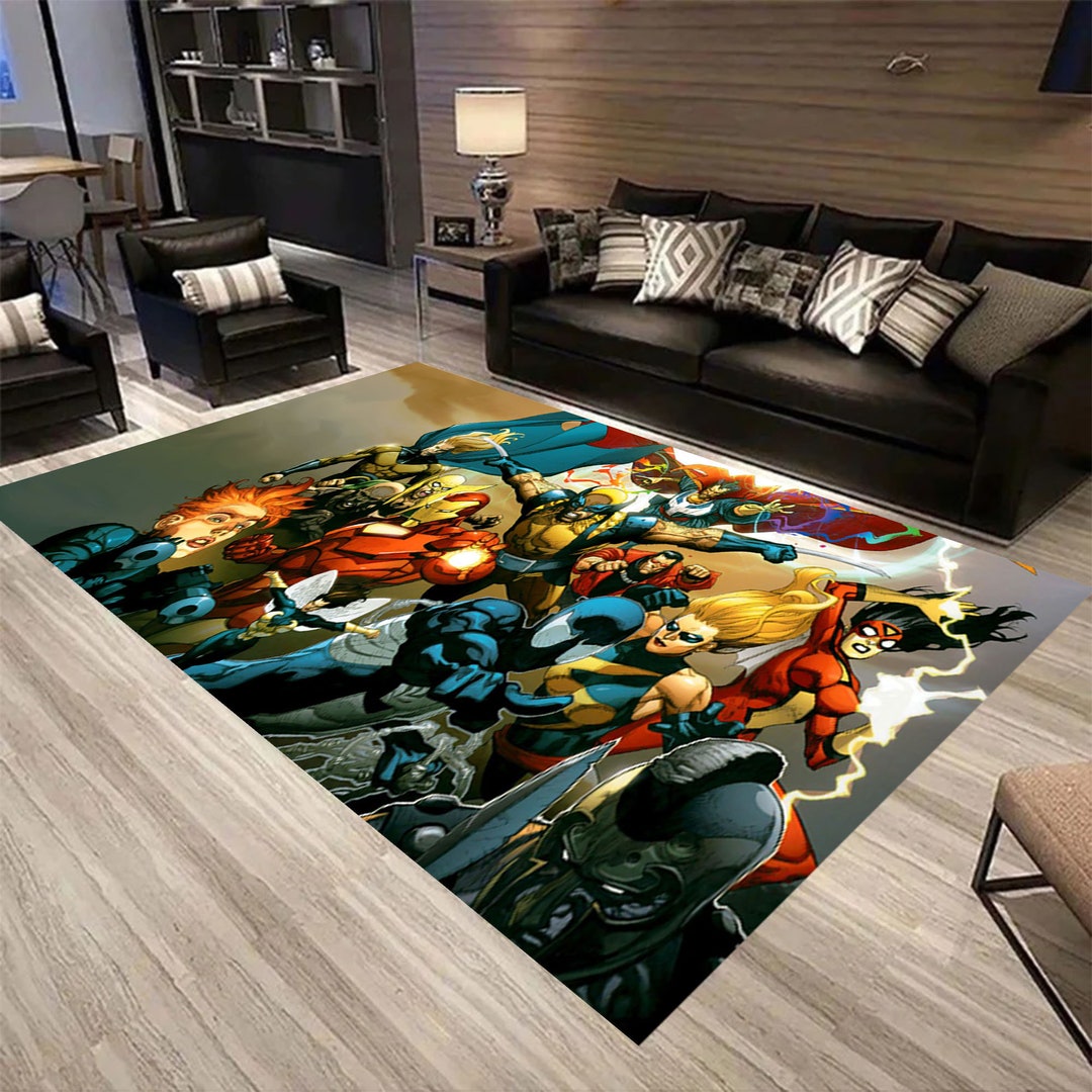 Marvel Rug Super Hero Spider Man Rug Fantastic Rug Kids Etsy