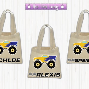 Monster Truck Favor bags, Monster Truck Party Favor Bags, Monster Truck Party Favors, Monster Truck Gift Bags, Monster Truck Party