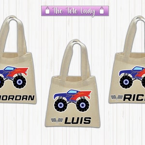 Monster Truck Favor bags, Monster Truck Party Favor Bags, Monster Truck Party Favors, Monster Truck Gift Bags, Monster Truck Party