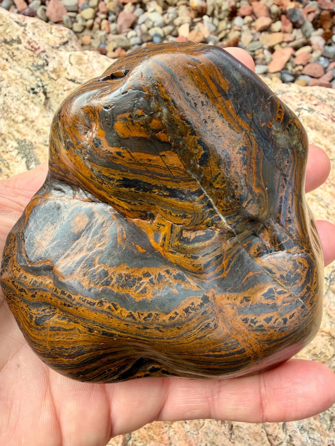 Wyoming Banded Iron/genesis Stone 1 LB 9 OZ - Etsy