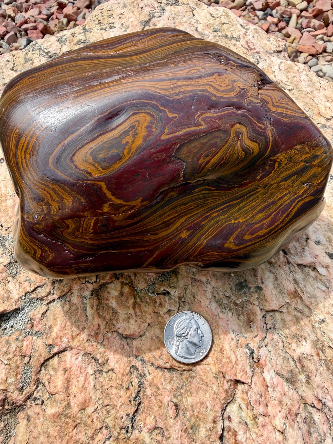 Wyoming Banded Iron/genesis Stone 6 Lbs 5 Oz - Etsy