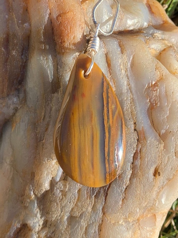 Montana Petrified Wood Pendant/Necklace
