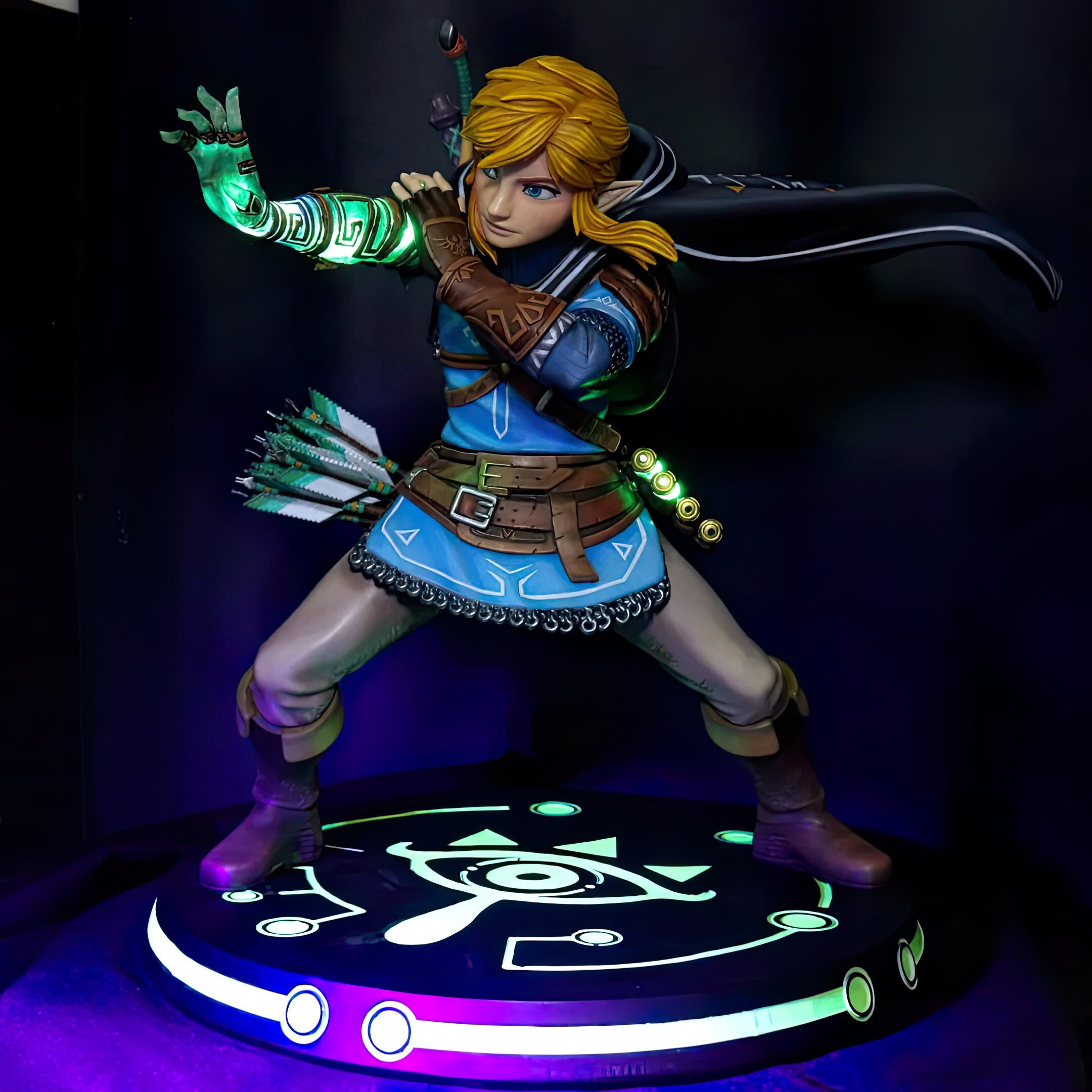 Link Figure The Legend of Zelda, Modelo Anime, Espada Mestra GK, Estatueta  de Ação, Brinquedo para Coleção de Estátuas, Altura 1:7, 20cm