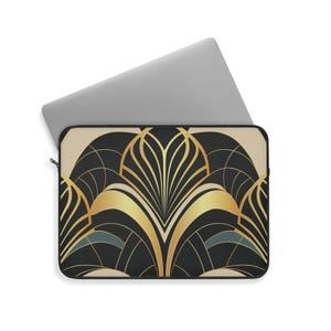 Stylish Laptop Sleeve with Art Deco Design, Elegant Tech Accessory, Unique Gift for Students, Professionals, and Creatives