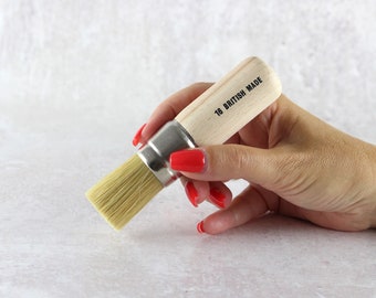 Stencil Brush available in various sizes, made in the UK these natural bristle stencil brushes are perfect for all stencil painting projects