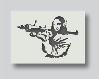 Banksy バンクシー 「Mona Lisa Bazooka」サイン 書類付