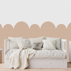Scallop Wall Stencil for Nursery Decor - Wall Border - Children&#39;s Bedroom Wall Decor. Various Sizes Available.