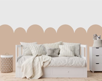 Scallop Wall Stencil for Nursery Decor - Wall Border - Children's Bedroom Wall Decor. Various Sizes Available.