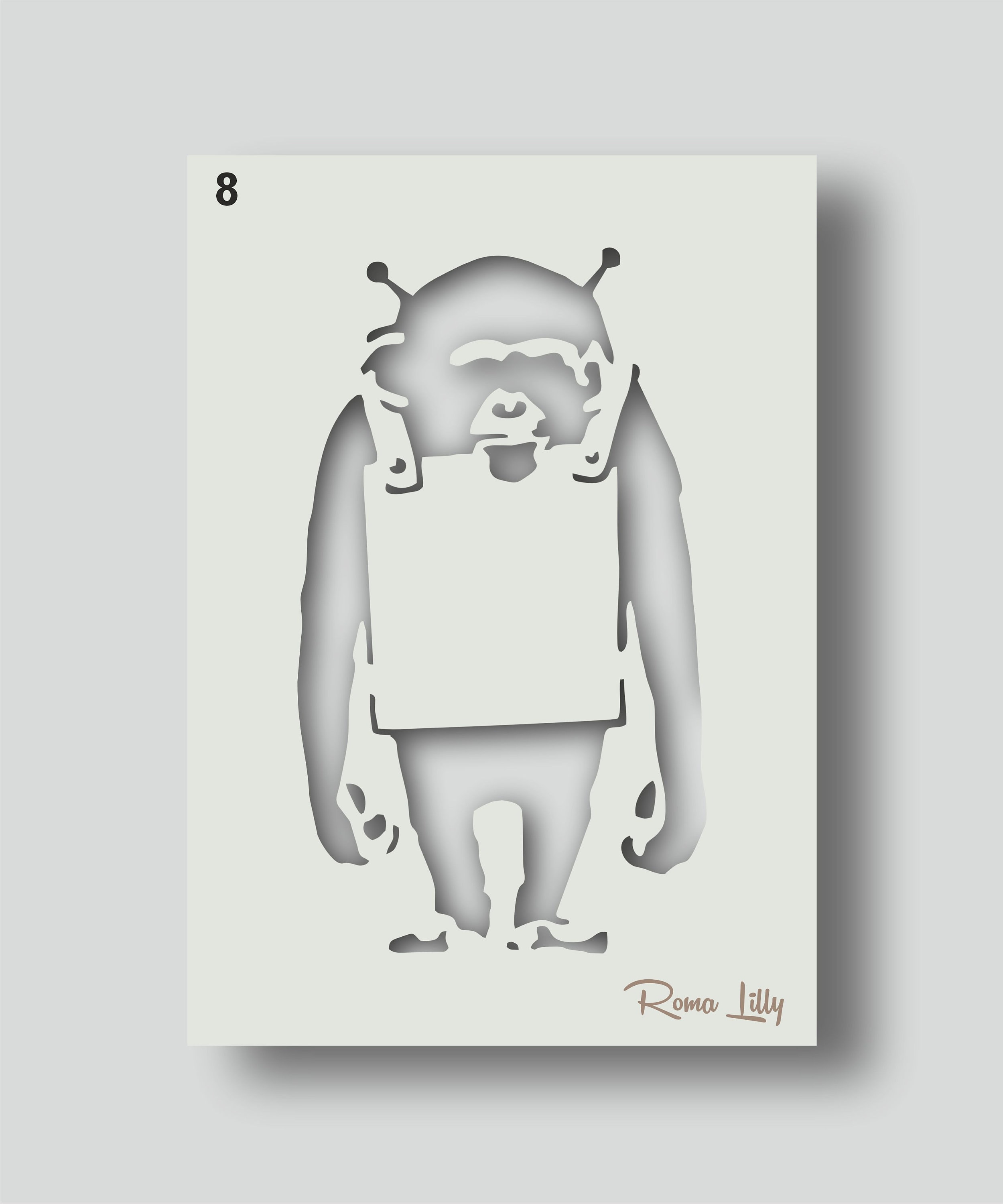 Banksy Stencils for Banksy Wall Art and Decorative Stencil Projects ...