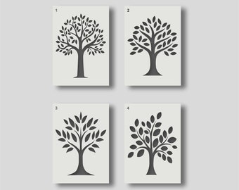 Pochoir Métal Arbre De Vie 16 Cm - En Acier Inoxydable, Réutilisable, Pour Peinture Et Bricolage - 6