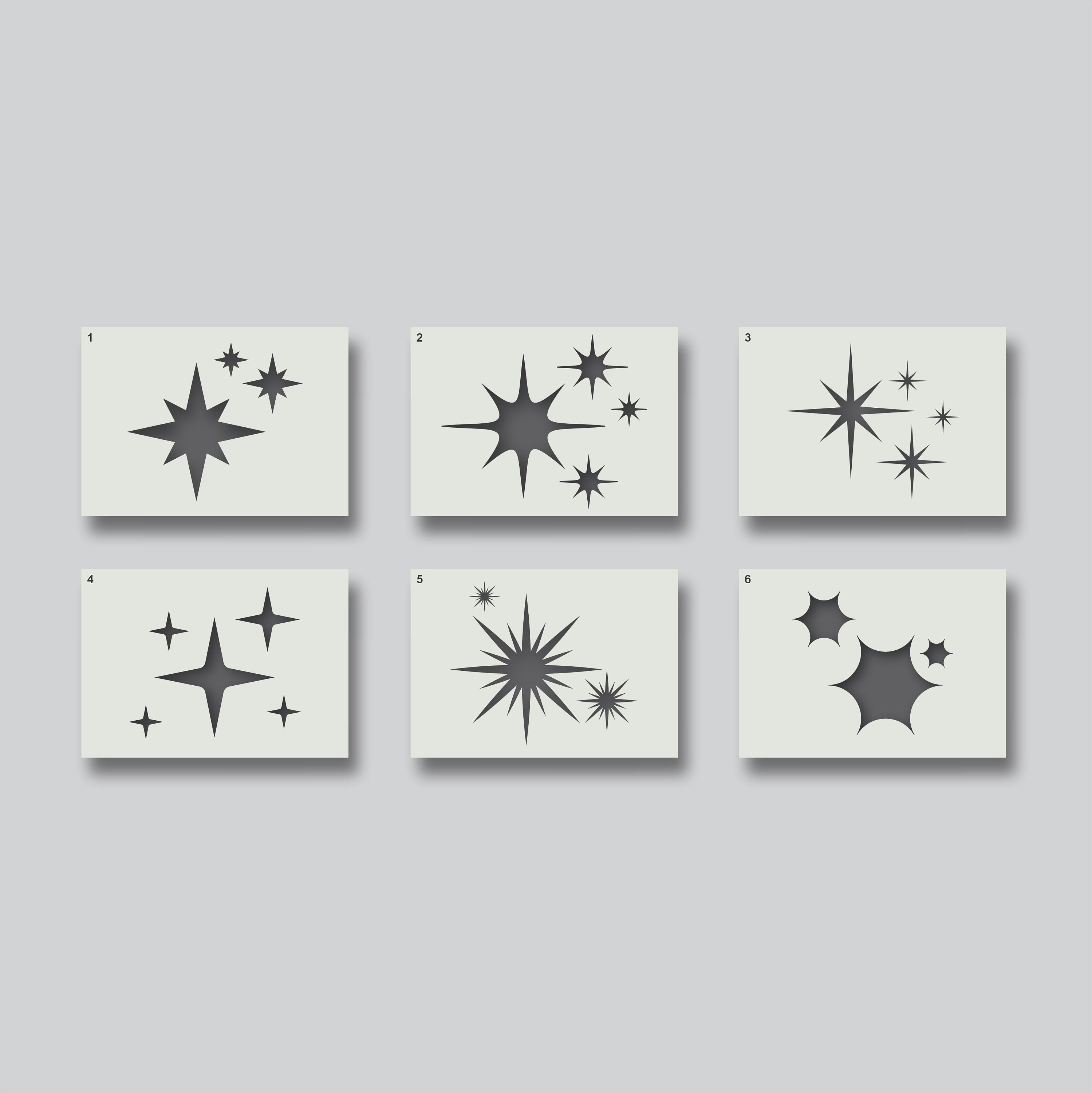Star Stencils for Nursery Walls Fabrics &amp; Furniture Home - Etsy