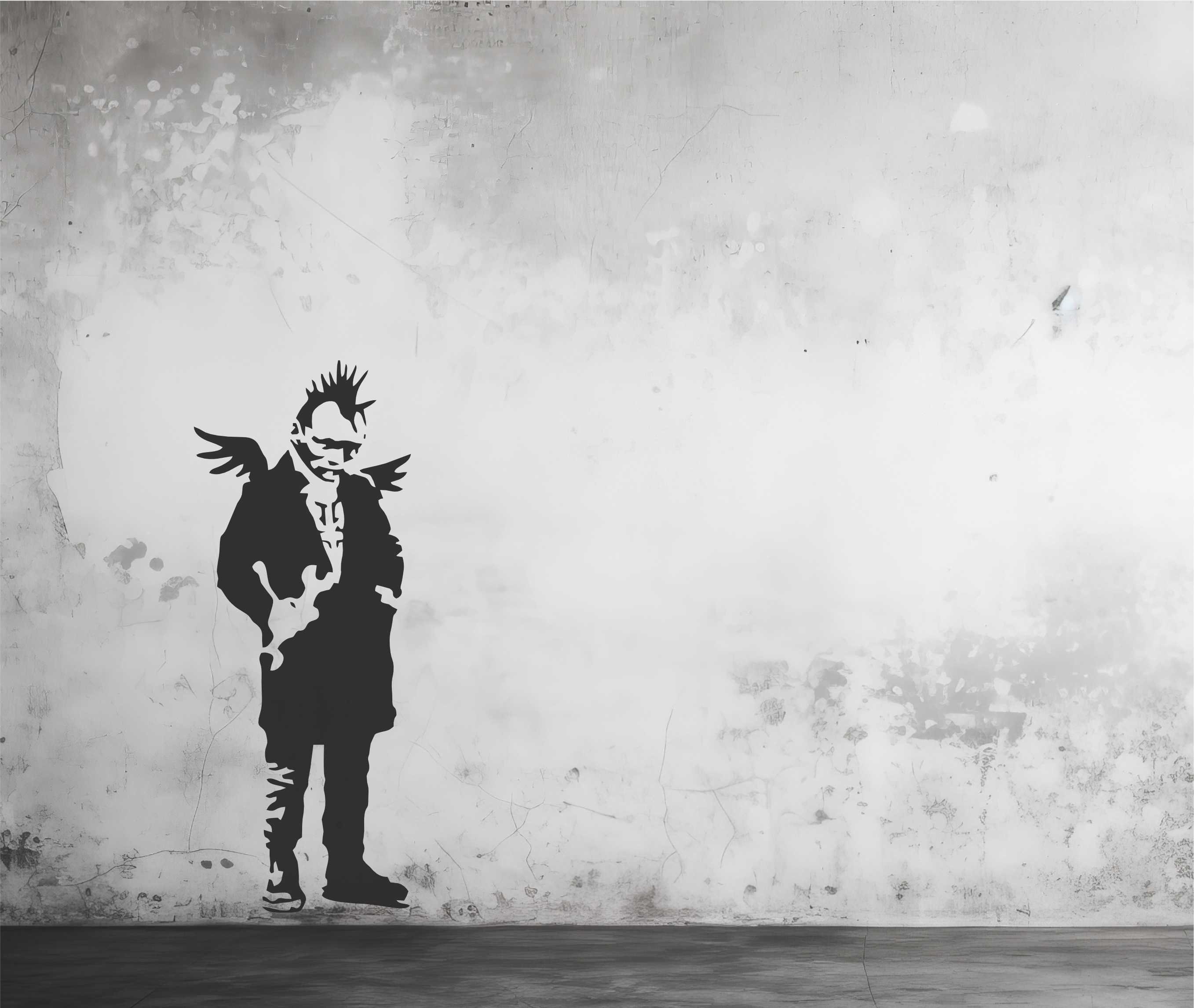 Banksy Punk Angel Stencil - Banksy Wall Art - Banksy Home