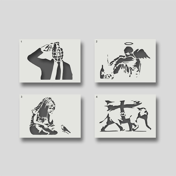 Banksy Stencils - Etsy