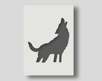 Banksy Howling Wolf Stencil: Reusable Graffiti Art Decor