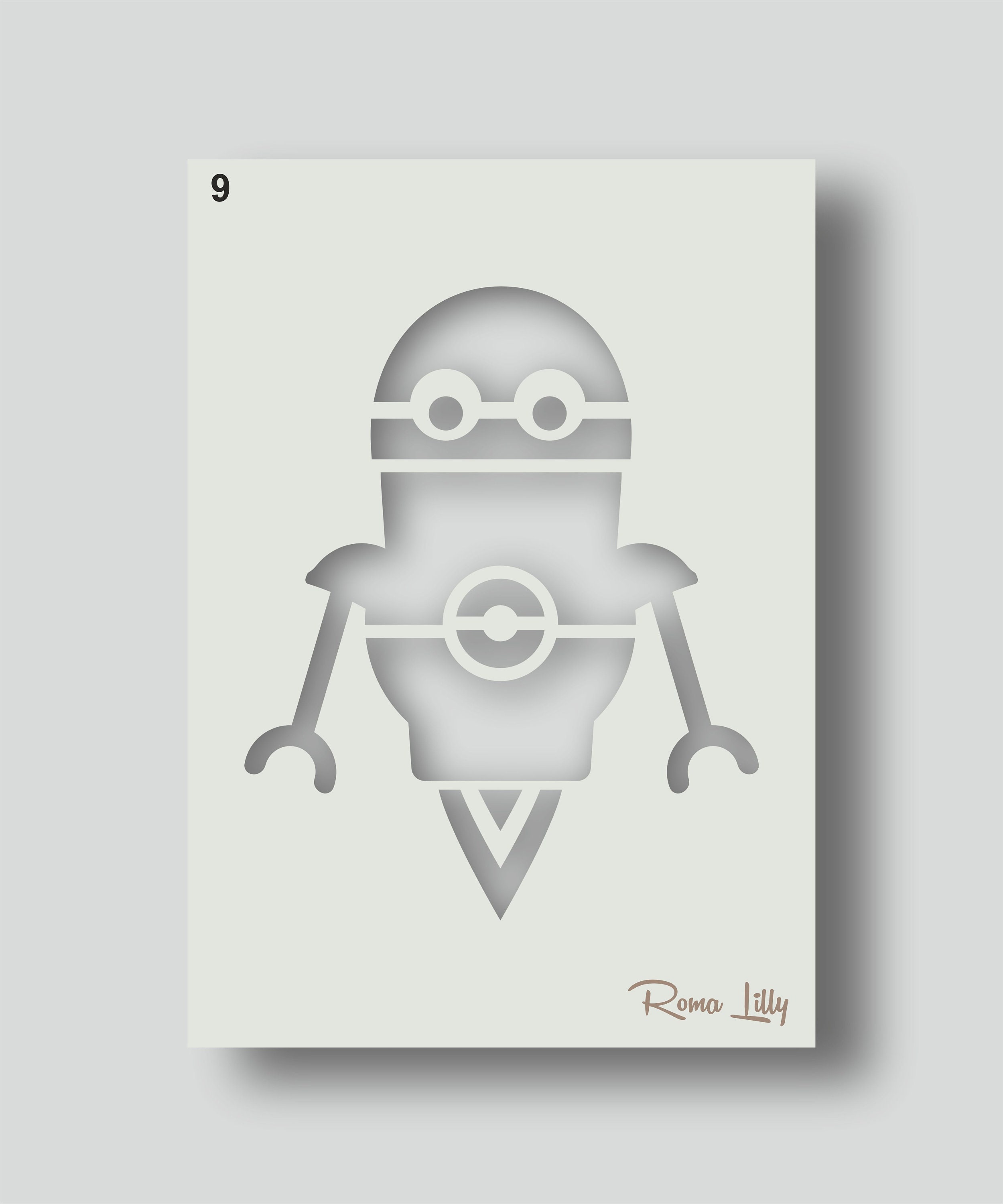 Robot Stencils for Kid's Bedroom Wall Decoration Home - Etsy