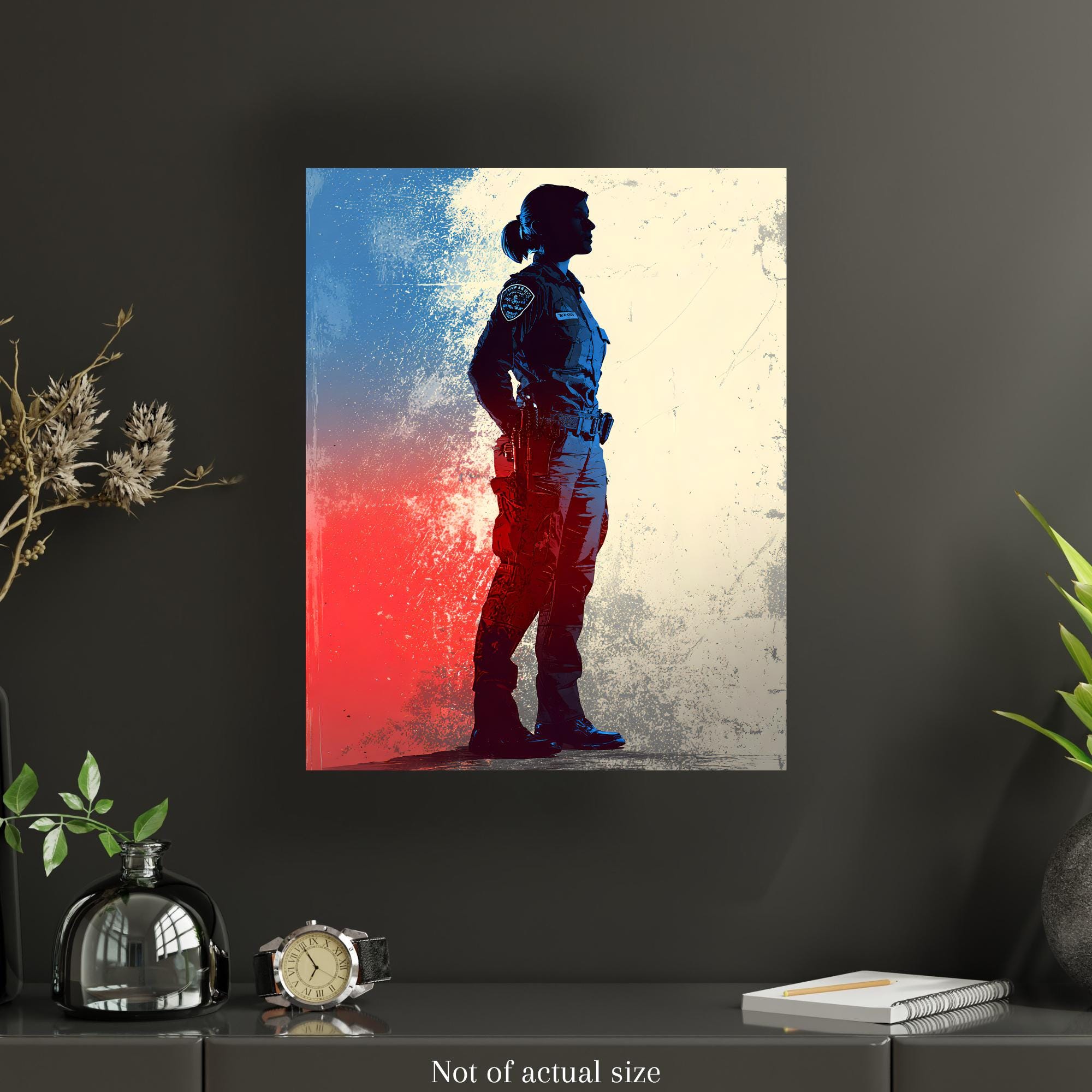 Female Police, Tribute Metal Sign, First Responder Gift, Memorabilia ...