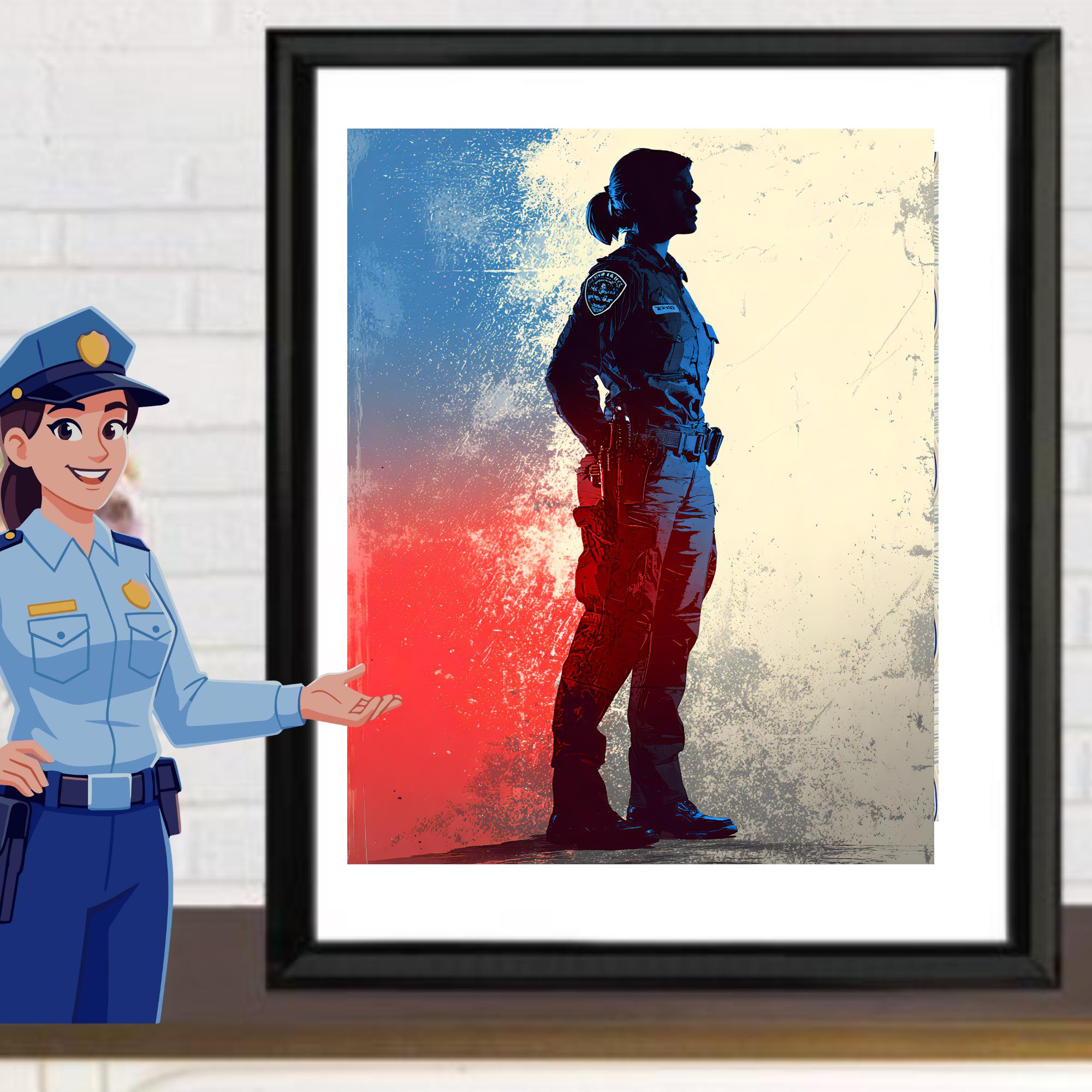 Female Police, Tribute Metal Sign, First Responder Gift, Memorabilia ...
