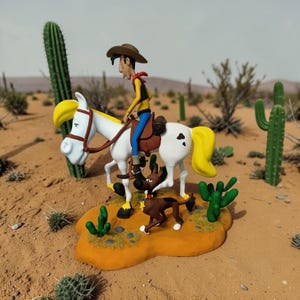 diorama de Lucky Luke