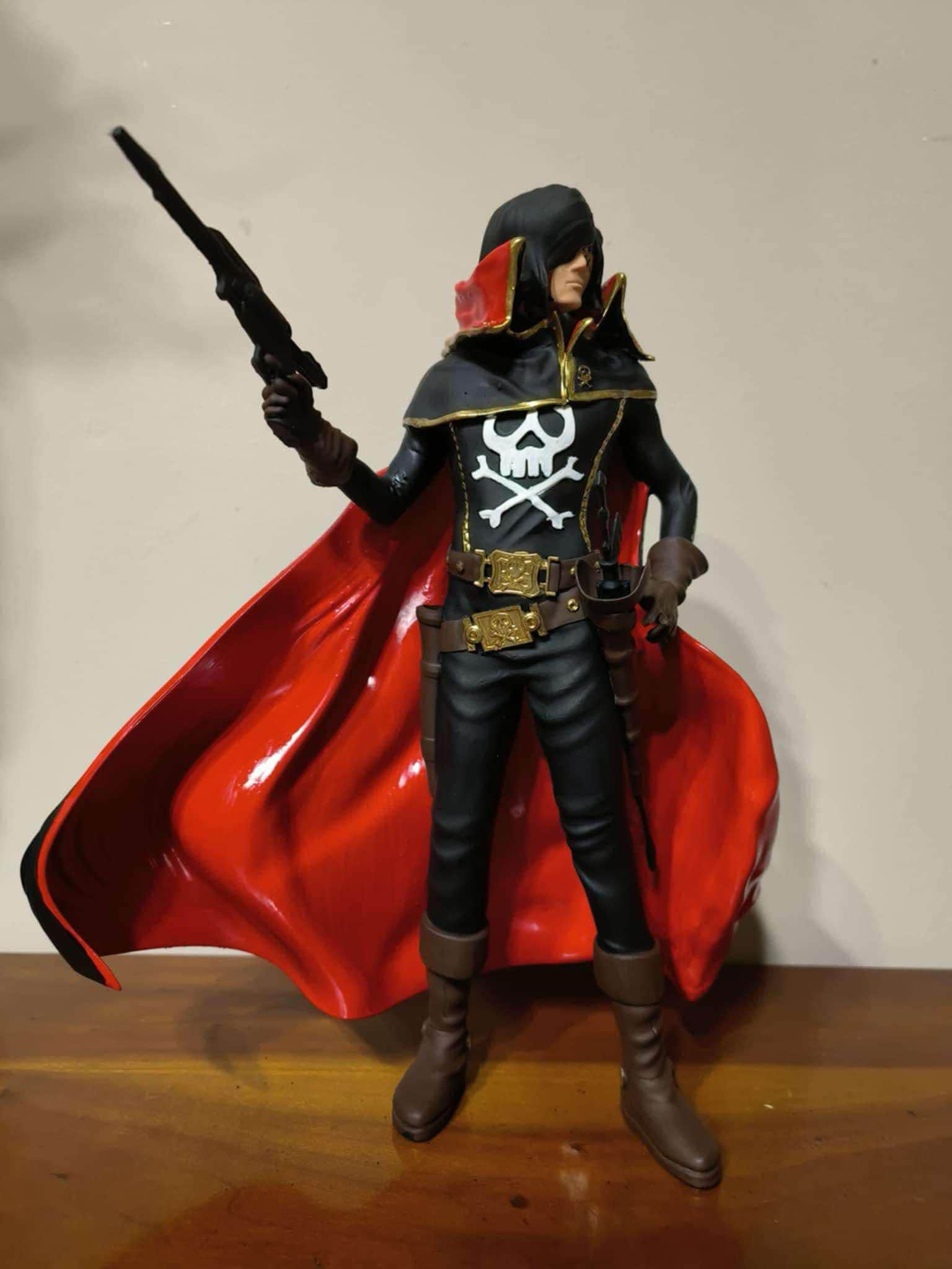 Statue Résine Captain Harlock & Emeraldas (Albator) - Collection 2003 Numérotée