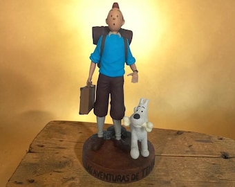 Estatueta de Tintim e Milu