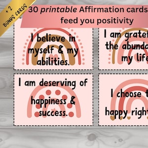 imaginez positif, affirmation de jeunesse, message d'affirmation de soi, affirmation par des jurons, affirmation du matin, affirmation d'apaisement, jeu de cartes d'affirmation