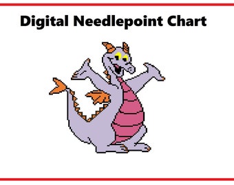 Figment | Needlepoint Canvas or Counted Cross Stitch Pattern Download