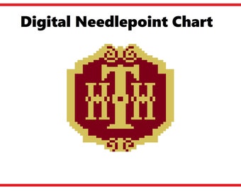 Hollywood Tower Hotel, Tower Of Terror | Needlepoint Canvas or Counted Cross Stitch Pattern Download
