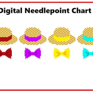 Dapper Dans Barbershop Quartet| Needlepoint Canvas or Counted Cross Stitch Pattern Download
