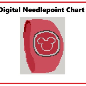 MagicBand | Needlepoint Canvas or Counted Cross Stitch Pattern Download