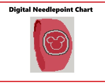 MagicBand | Needlepoint Canvas or Counted Cross Stitch Pattern Download