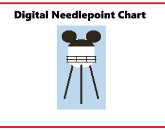 Earful Tower | Needlepoint Canvas or Counted Cross Stitch Pattern Download