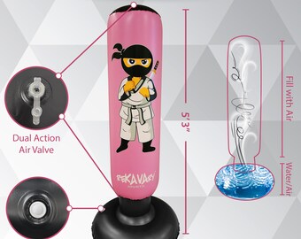 Kids Punching Bag Combo Kit Boxing Gloves Pump Repair Kit