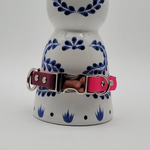 Handmade Adjustable Biothane Dog Collar with Quick Release Buckle