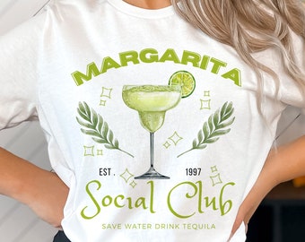 Margarita Social Club PNG, Cocktail Png, Tequila Png, Social Club Png, Girls Club Bachelorette png, Summer png, Sublimation Designs