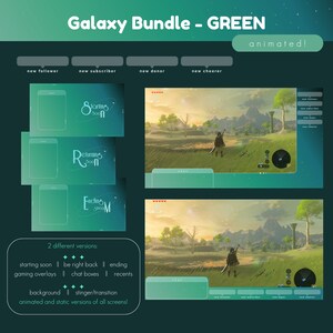 GREEN GALAXY EMB. OVERLAY main image 1