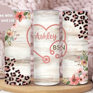 Personalized BSN Nurse Tumbler, Custom BSN Grad Tumbler Cup, BSN Nurse Gift,Nurse Appreciation Gift, Bachelor of Science in Nursing Tumbler
