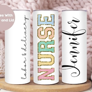 Personalized L&D Nurse Tumbler, Custom L and D Nurse Tumbler Cup, Labor and Delivery Nurse Gift, Nurse Appreciation Gift, L and D Travel Cup