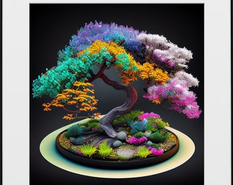 Bonsai Baum Digital herunterladen Druck - Etsy.de