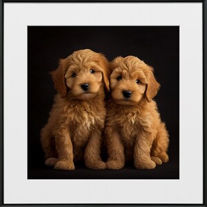 Goldendoodle, Poodle, Dog Art, Pet Art, Digital Print, Printable Animal, Posters, Prints, Wall Art, Digital Download, Home Decor