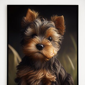 Bunt, Terrier, Hundekunst, Haustierkunst, Digitaldruck, druckbares Tier, moderne Kunst, Poster, Drucke, Wandkunst, digitaler Download, Dekoration