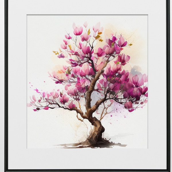 Magnolia, Flower, Nature, Tree, Floral, Digital Print, Posters, Prints, Wall Art, Floral, Digital Download, Wall Art Prints, Home Decor