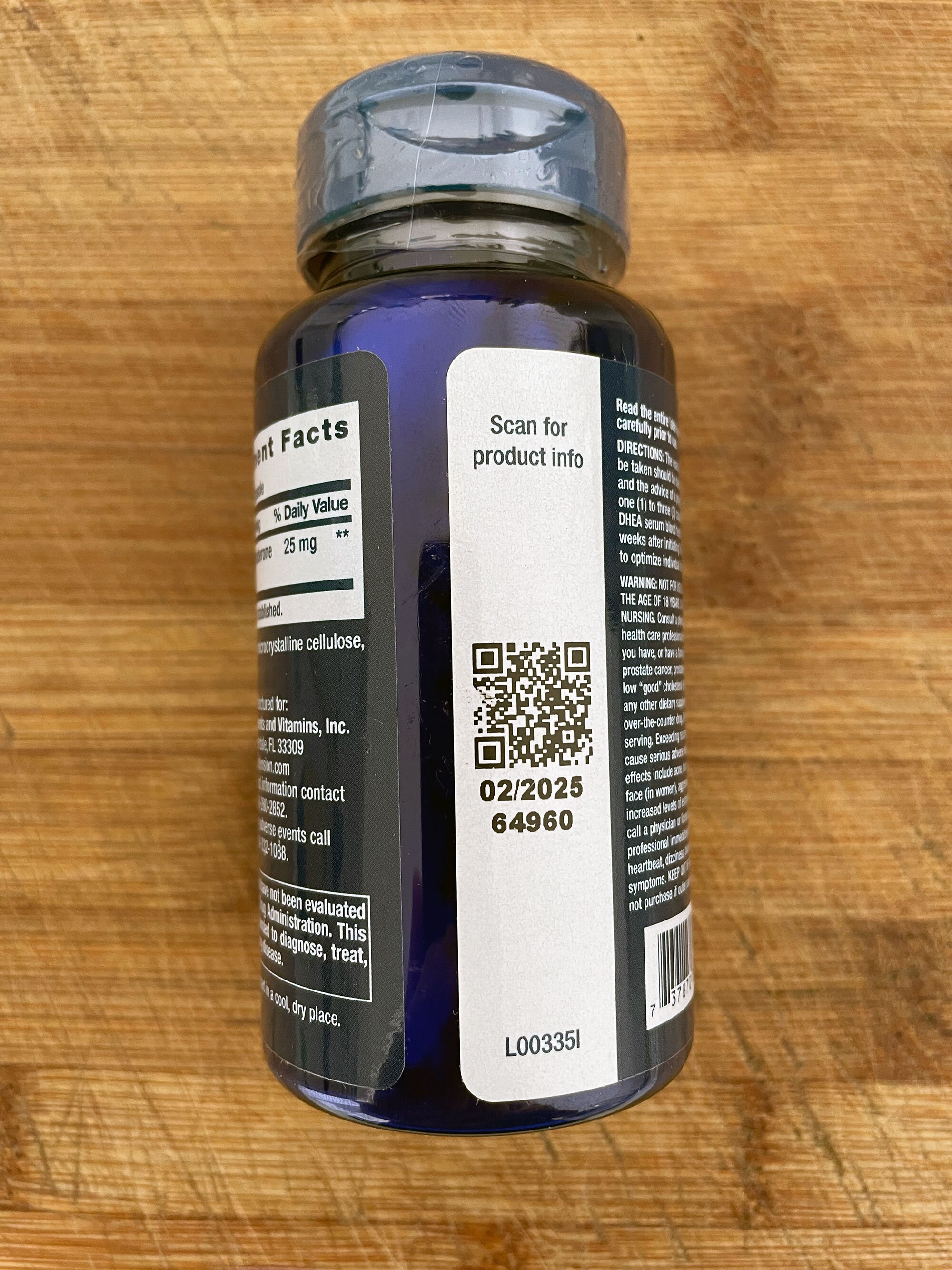 DHEA Antiaging 25 Mg 100 Capsules by Life Extension Etsy