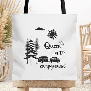 Tote Bag For Travel Lover, Tote Bag For Camping, Camping Travel Bag Gift, Camping Tote Bag, Camping Bag For RV Lover, RV Decor, Camper Decor