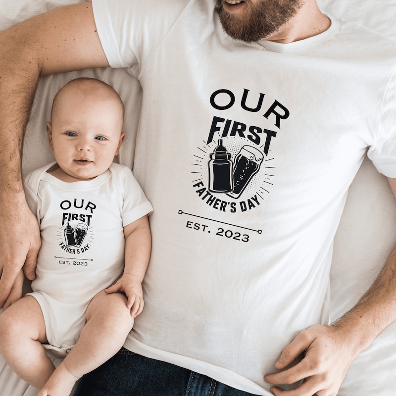 Promoted To Daddy 2022 T-Shirt - First Time Dad Gift, Black, Large, 50% Cotton Comfort Fit - View #7