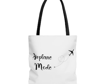 Tote Bag For Travel, Airplane Mode Tote, Airplane Mode Bag, Travel Bag Gift, Travel Lover Tote Bag, Travel Lover Bag, Travel Lover Tote