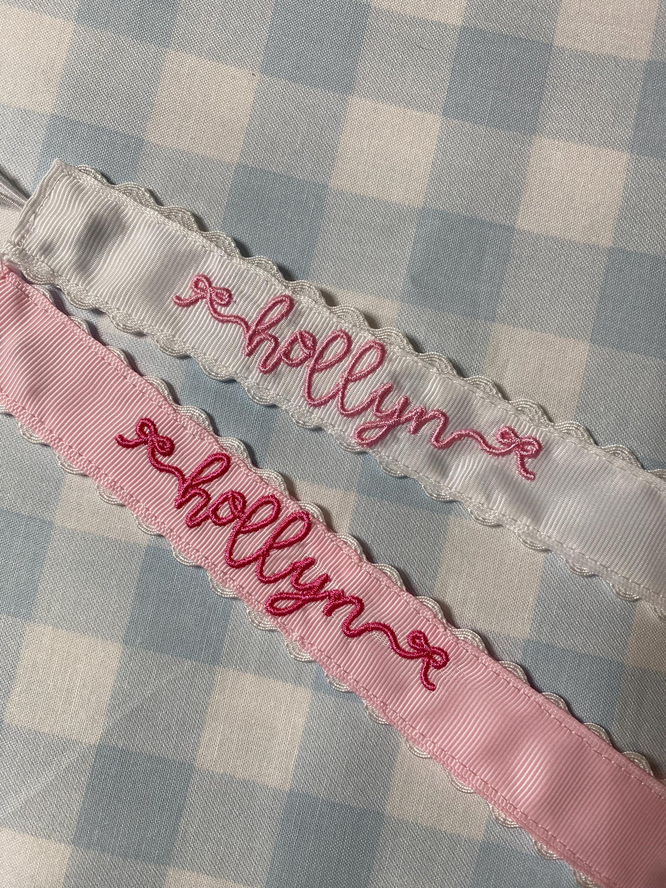Pacifier Clip, Paci Leash, Monogrammed Pacifier Clip, Pacifier Holder, Personalized Baby Shower Gift, Embroidered Custom Name