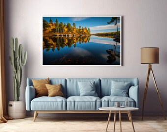 Autumn Serenity - Picture of Canisbay Lake During Fall