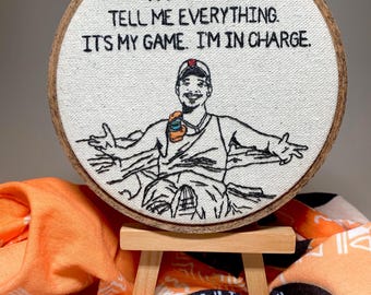 Boston Rob - Survivor Legend - Hand-Embroidered Hoop