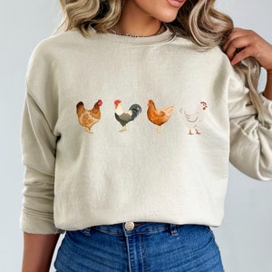 Chicken Sweatshirt, Chicken Mom Tee,Chicken lover gift, Animal Lover Gift, Gift For Chicken Lover, Animal Shirt, Hen Gift for her, Hen Gift