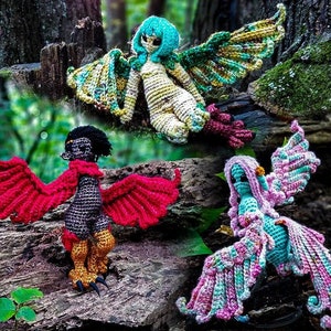 Harpy Chicks! - Amigurumi Crochet Pattern Fantasy Fairy PDF